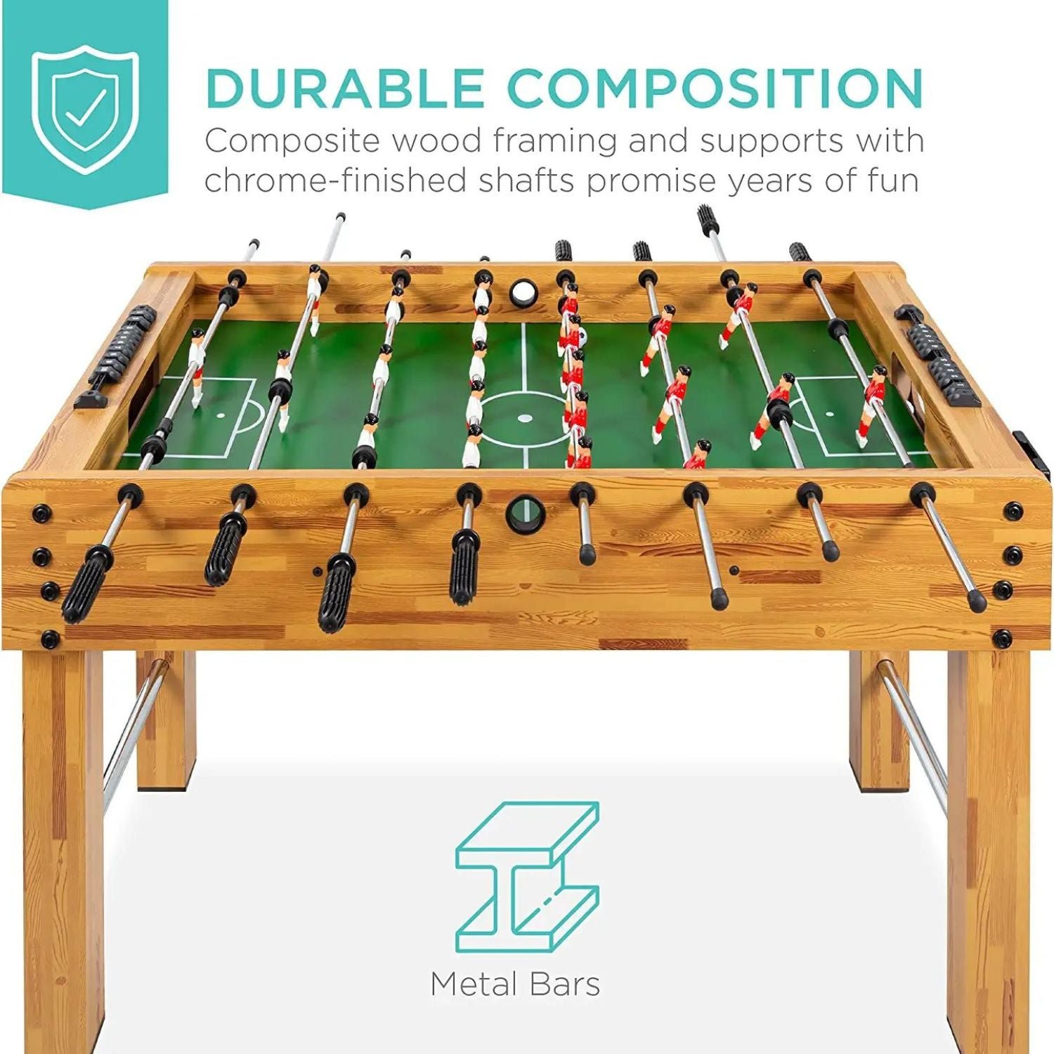 48 " Foosball Table Outdoor And Indoor For Sale - Best Table Soccer For Home, Game Room - Image 4