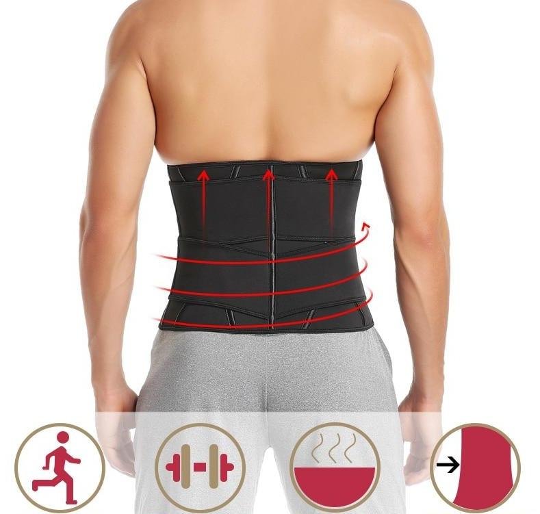 Men Waist Trainer Support Neoprene Sauna - Body Shaper - Image 3