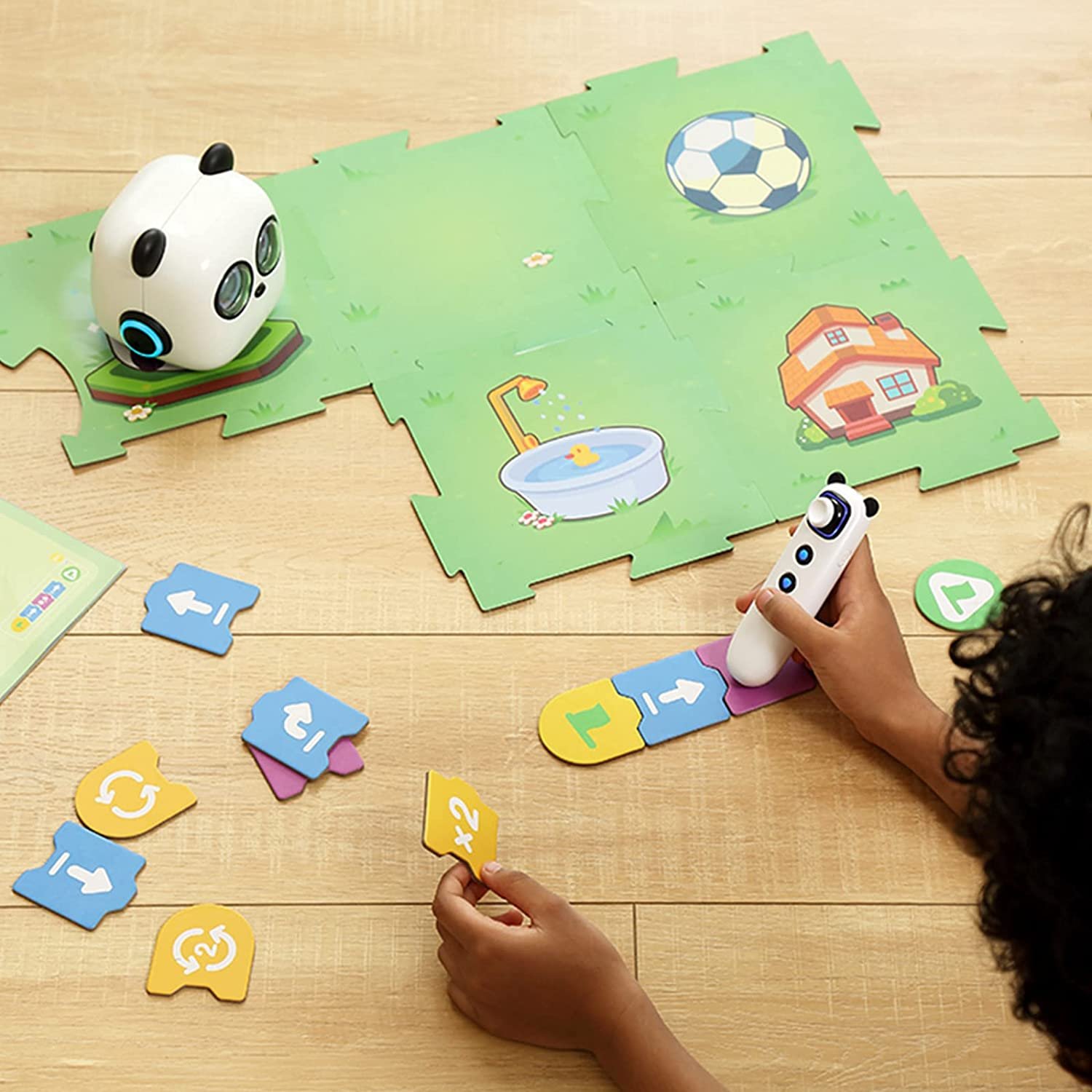 mTiny Coding Robot: Screen-Free Coding Toy for Kids with Remote Control, Programming Cards, and Emo Robot Coding Pet - Image 7