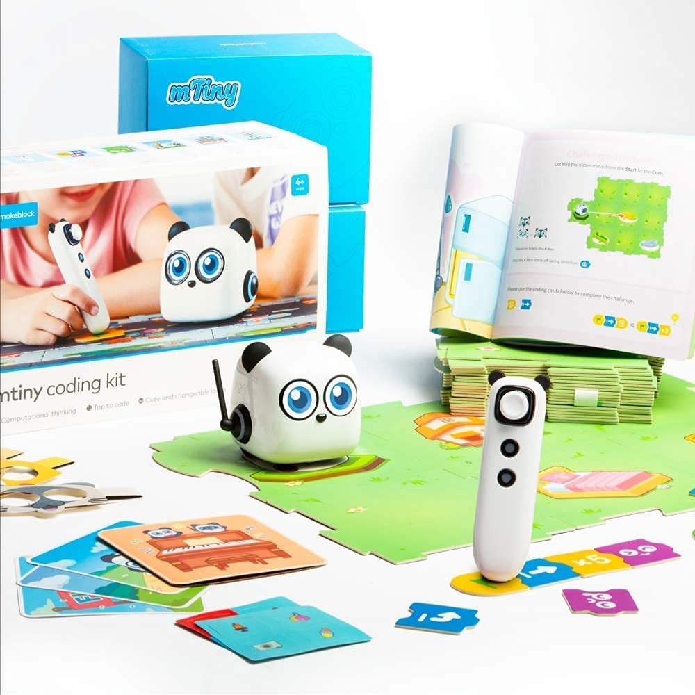 mTiny Coding Robot: Screen-Free Coding Toy for Kids with Remote Control, Programming Cards, and Emo Robot Coding Pet - Image 8
