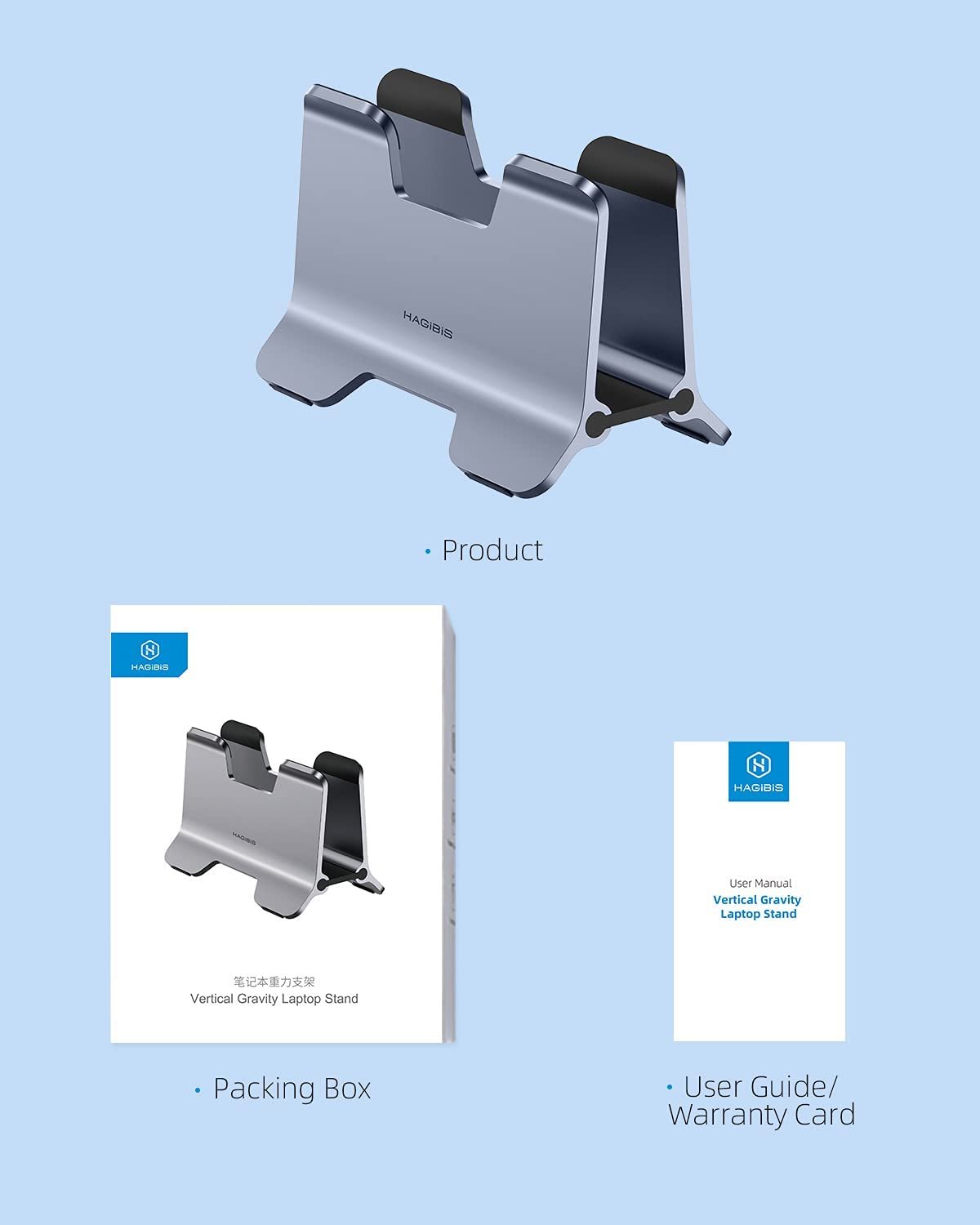 Vertical Laptop Stand Holder - Space Saving Laptop Docking Station - Image 3