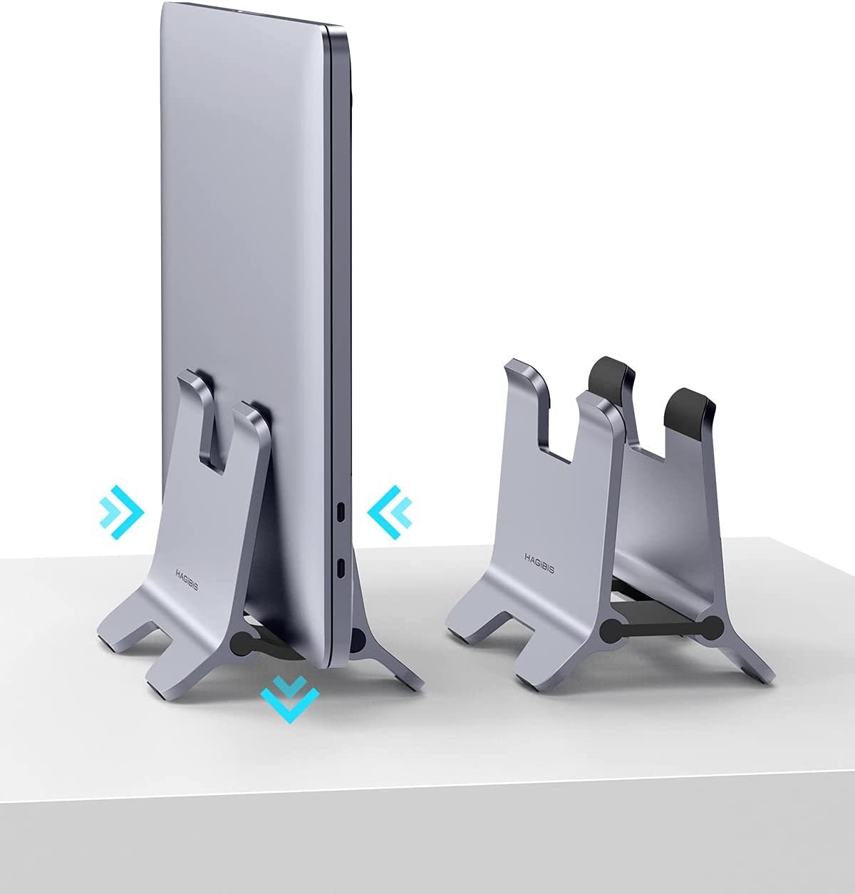 Vertical Laptop Stand Holder - Space Saving Laptop Docking Station
