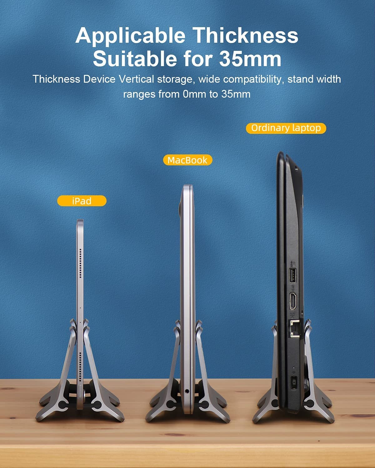 Vertical Laptop Stand Holder - Space Saving Laptop Docking Station - Image 8