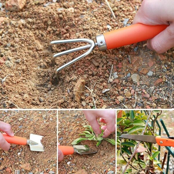 9 Pieces Garden Tool Set Gardening Tools Gift Kit Non-slip Handle with case - Image 2