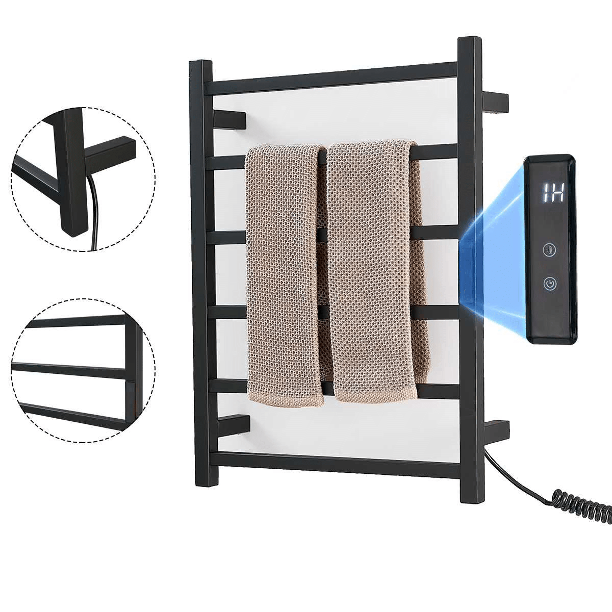 Best Towel Warmer Electric - Heated Towel Radiator Rail