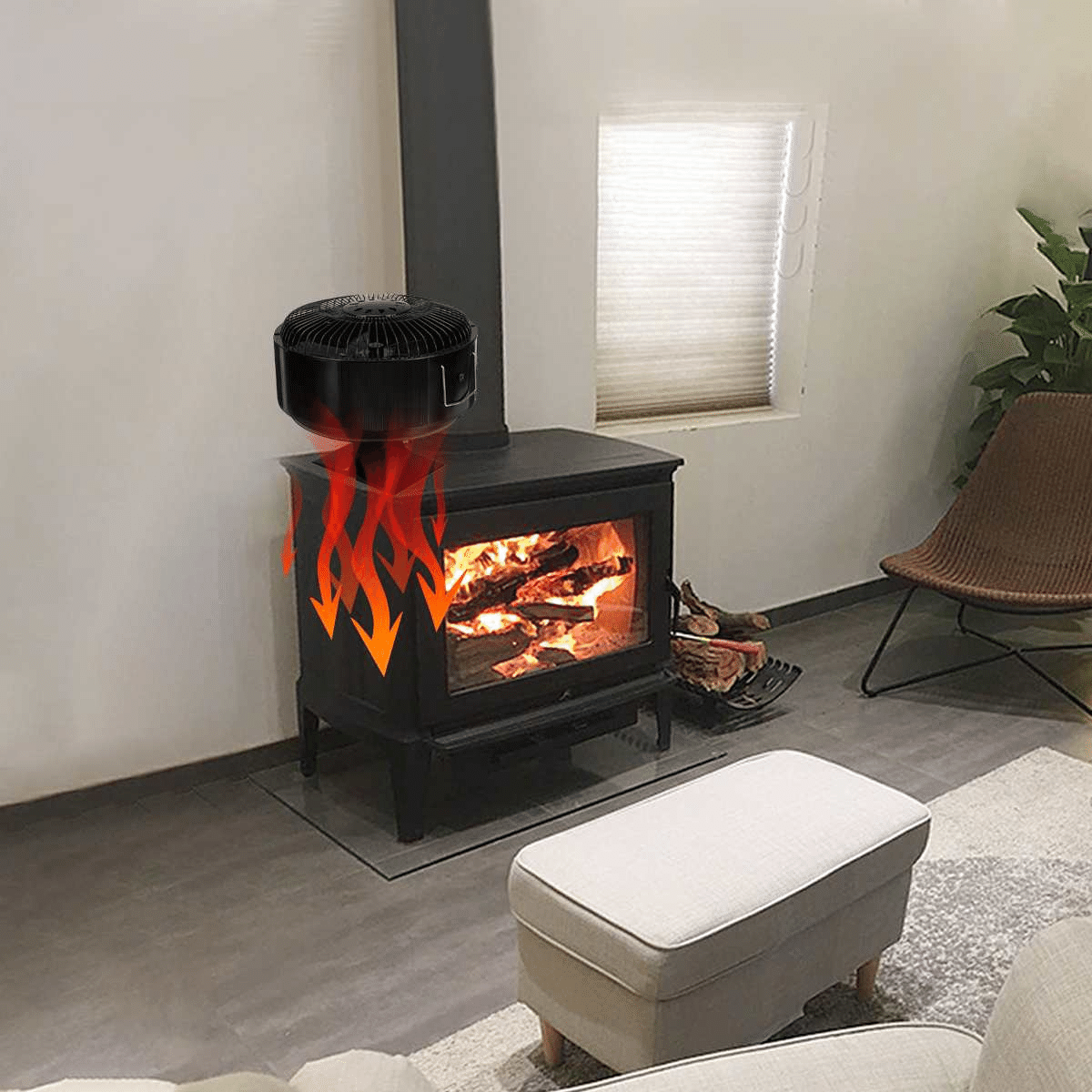 Heat Powered Wood Stove Fan - Wood Burner Fireplace Fan - Image 2