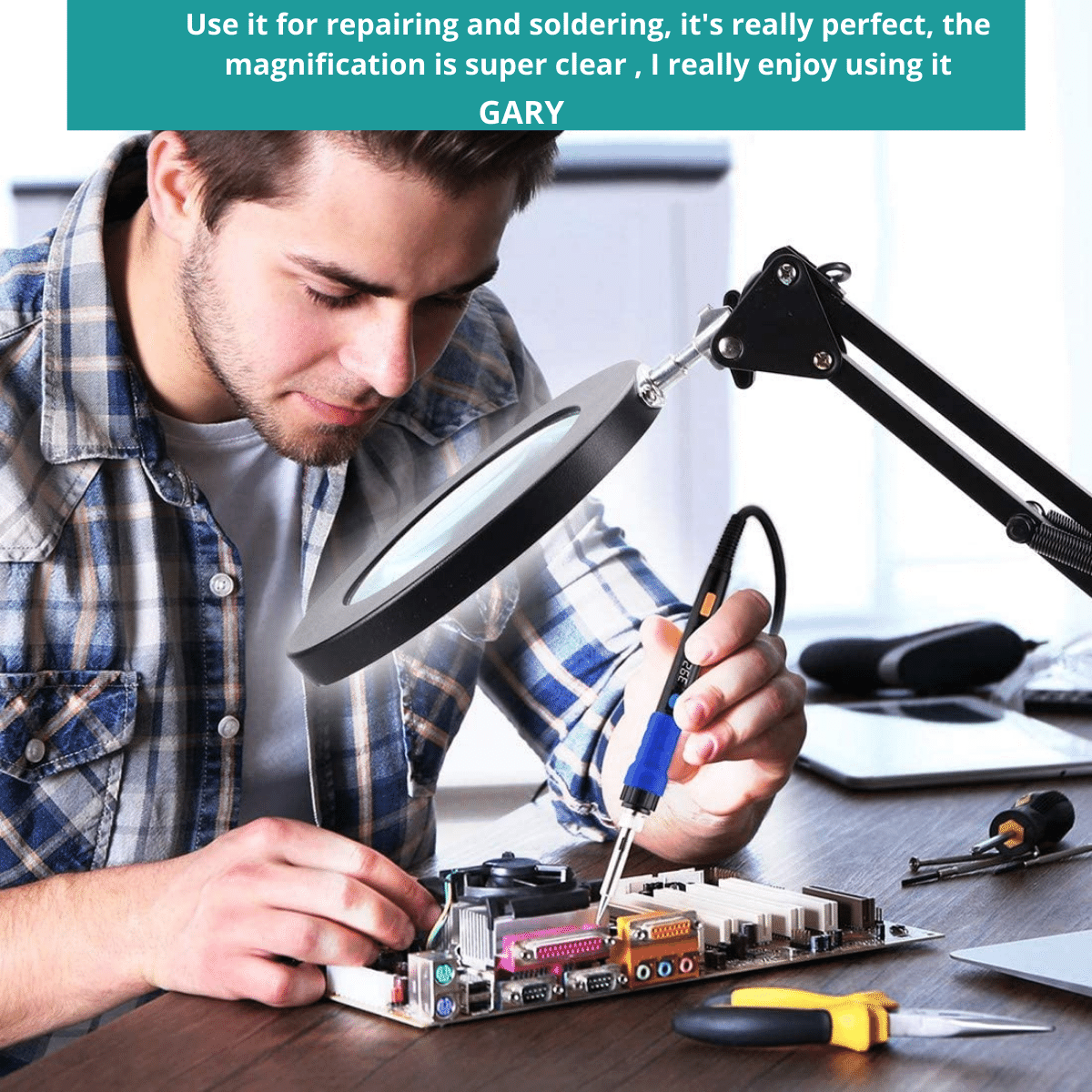 Led Lighted Magnifying Glass With Stand - Best Desk Lamp - Image 6