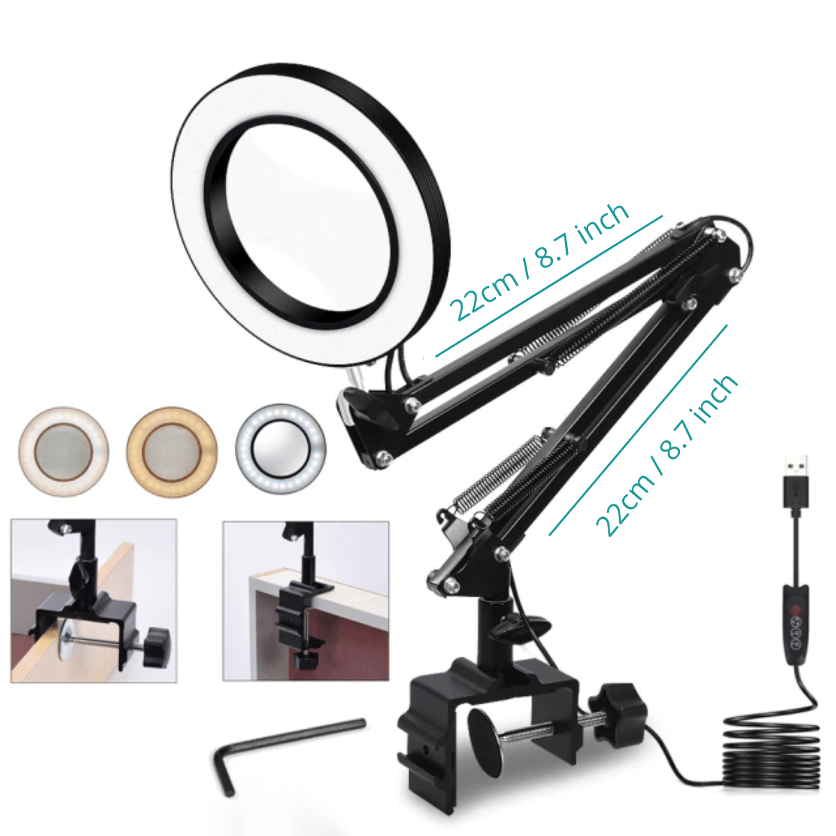 Led Lighted Magnifying Glass With Stand - Best Desk Lamp - Image 11