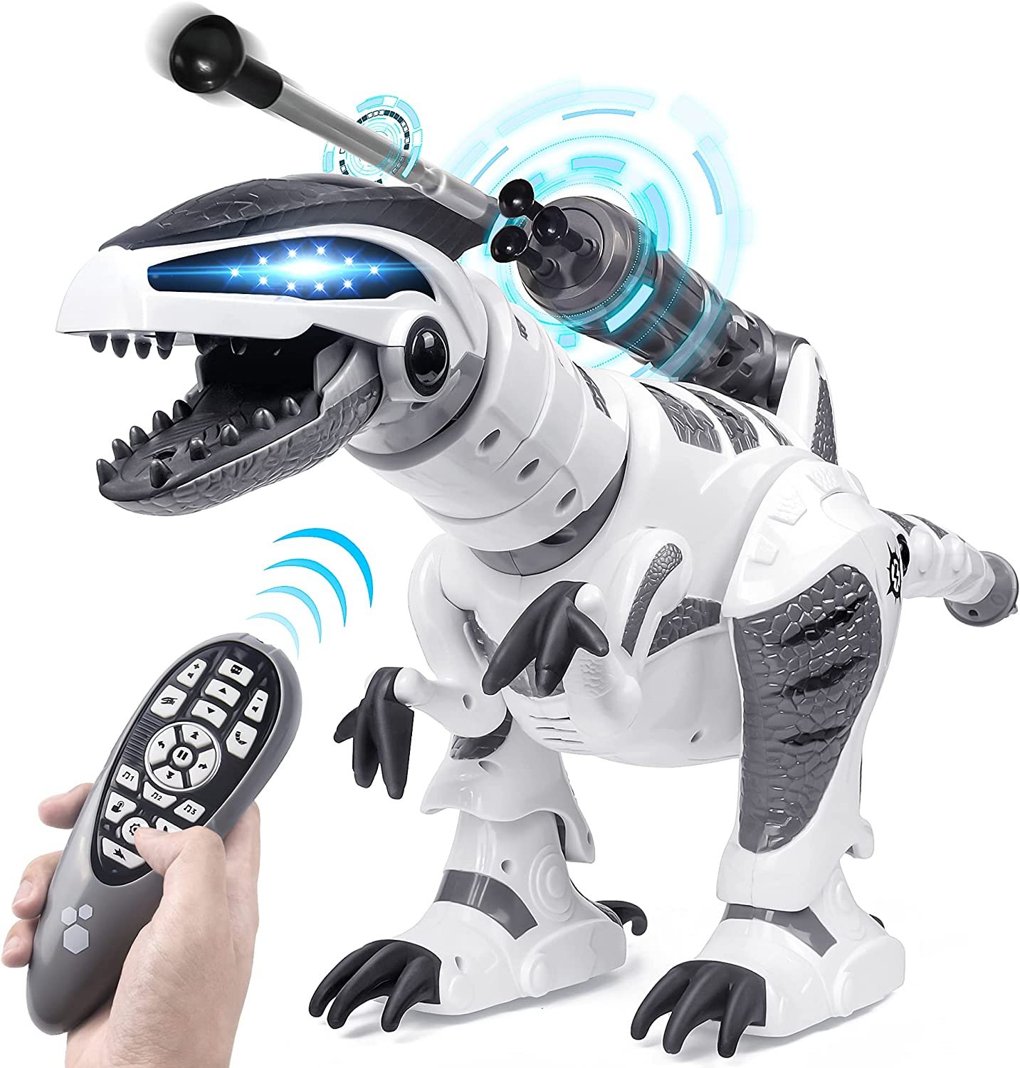 Step into the Jurassic Era with DANSIOYE Remote Control Robot Dinosaur - The Perfect Interactive Toy for Kids!
