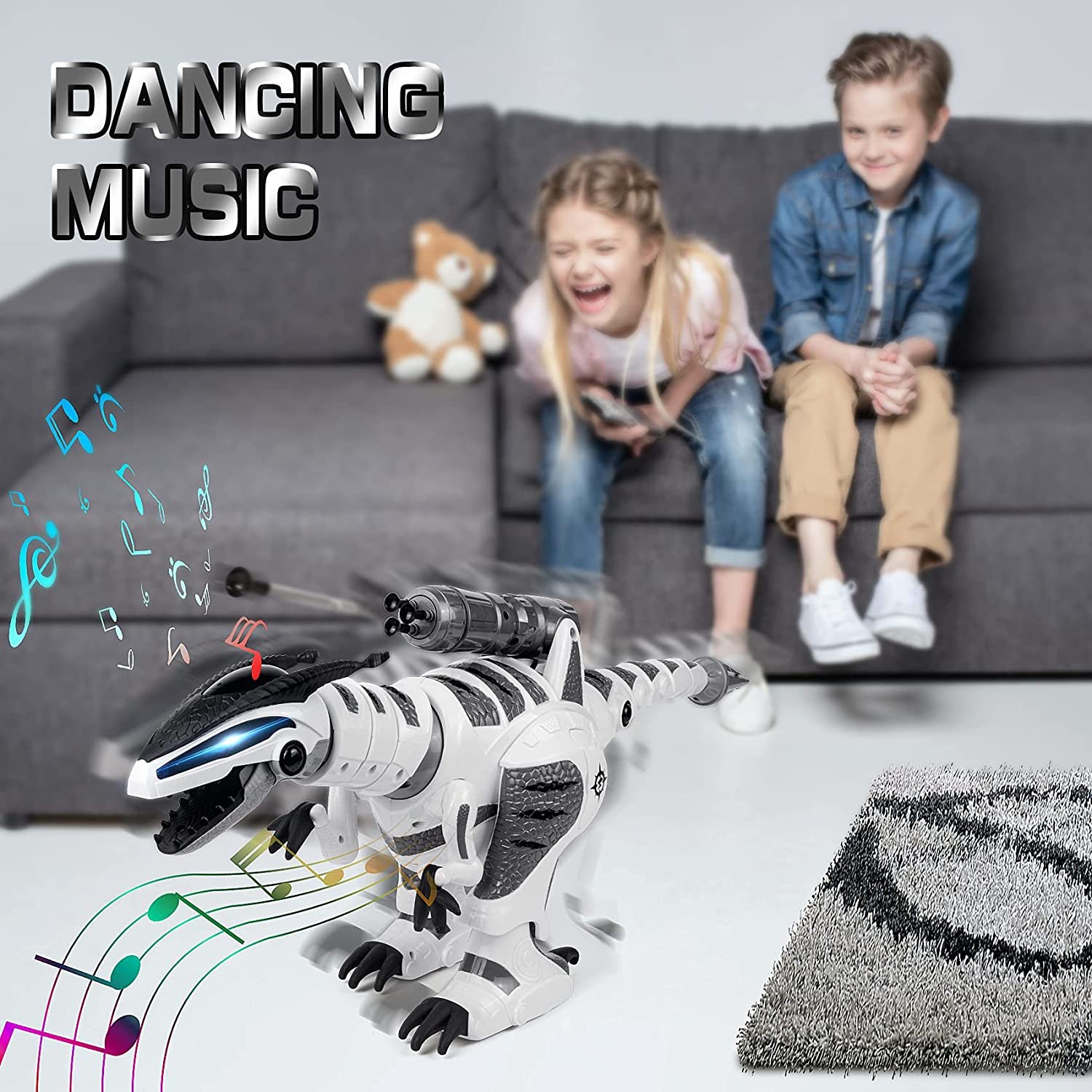 Step into the Jurassic Era with DANSIOYE Remote Control Robot Dinosaur - The Perfect Interactive Toy for Kids! - Image 5