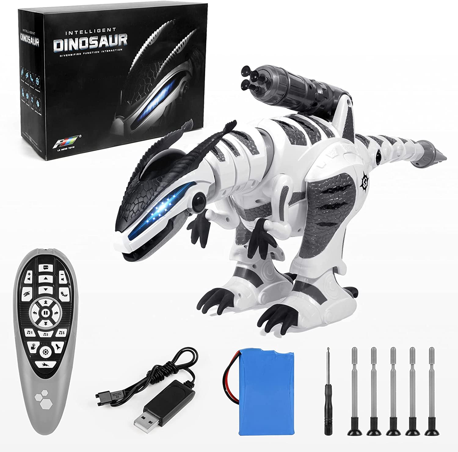 Step into the Jurassic Era with DANSIOYE Remote Control Robot Dinosaur - The Perfect Interactive Toy for Kids! - Image 6