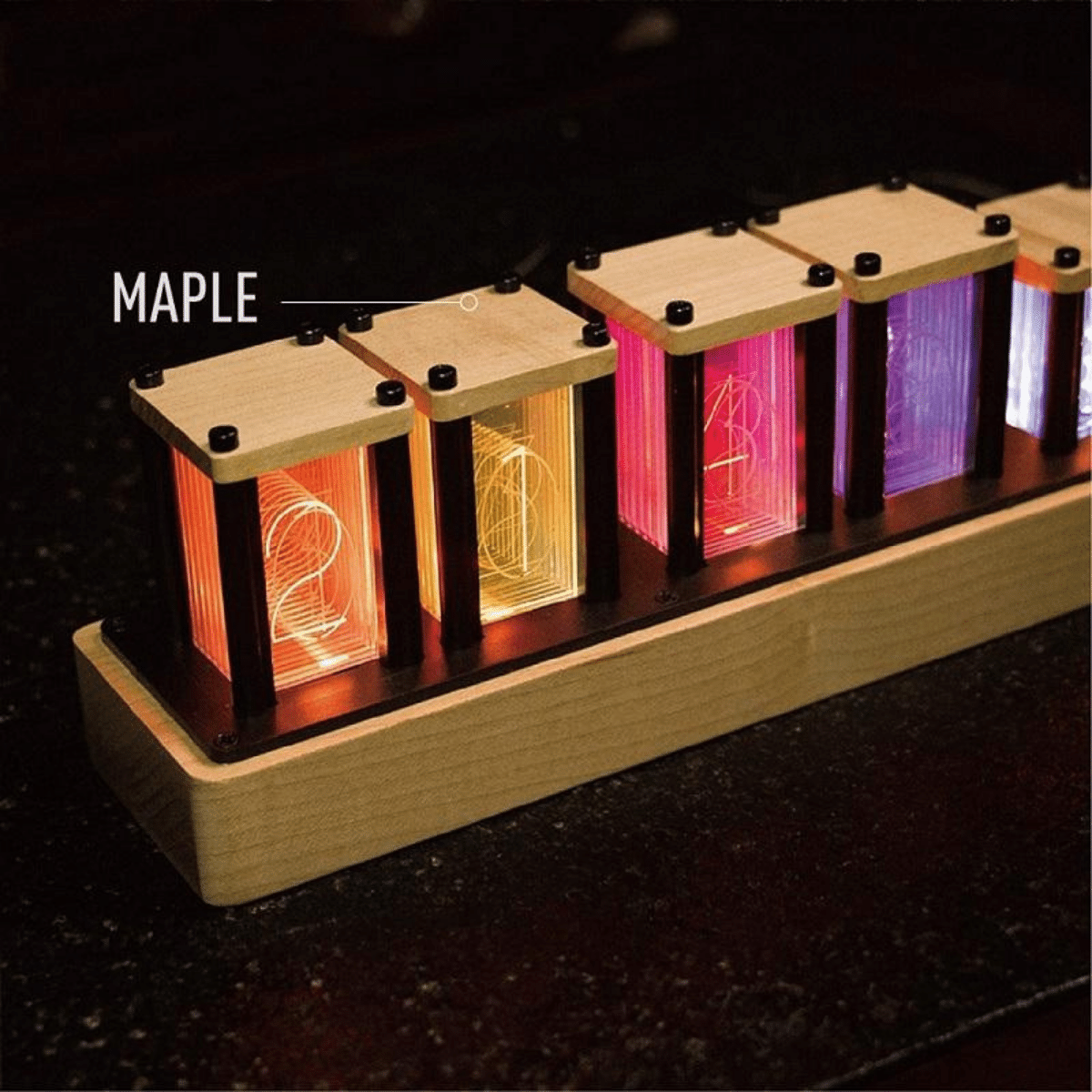 Led Tube Light Nixie Clock - Electronic Creative Computer Desktop Decor - Image 6