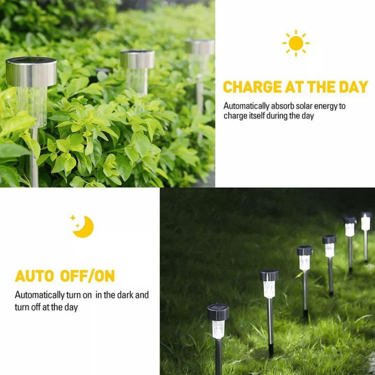 Color Changing Colorize Solar Lights - Best Solar Outdoor Pathway Lighting For Walkway - Image 5