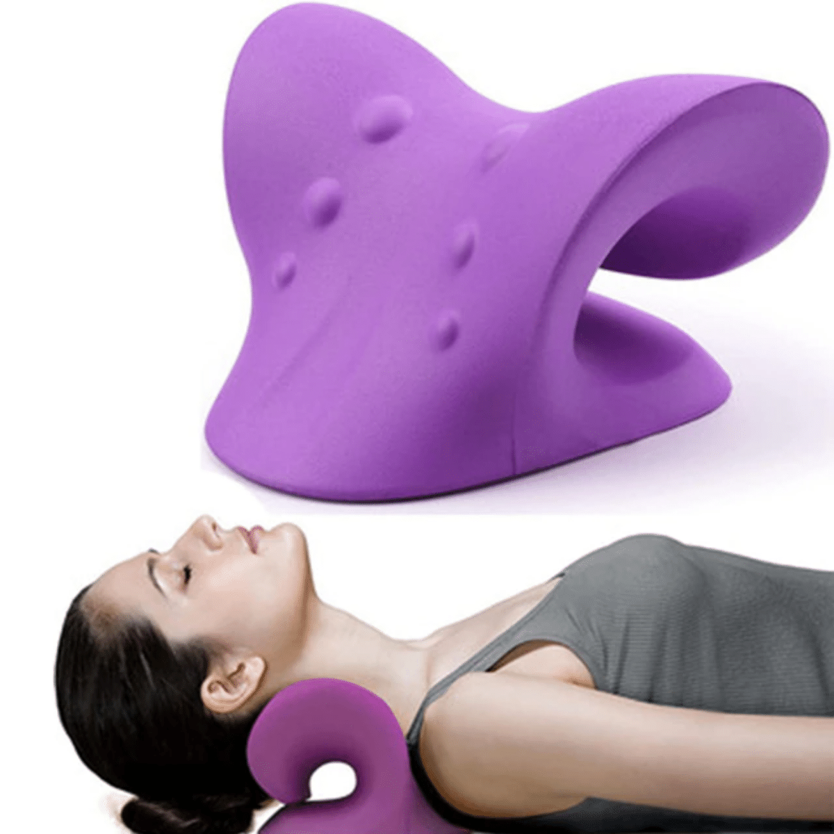 Portable Cervical Pillow for Neck Pain - Neck Cloud Cervical Traction Device. - Image 8