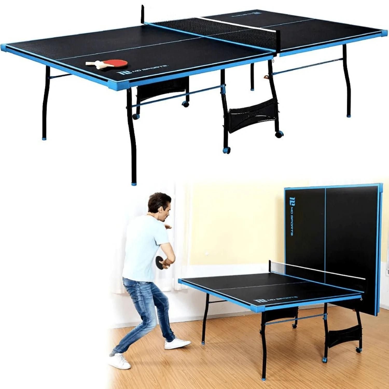 Outdoor And Foldable Ping Pong Tennis Table With Paddles And Balls