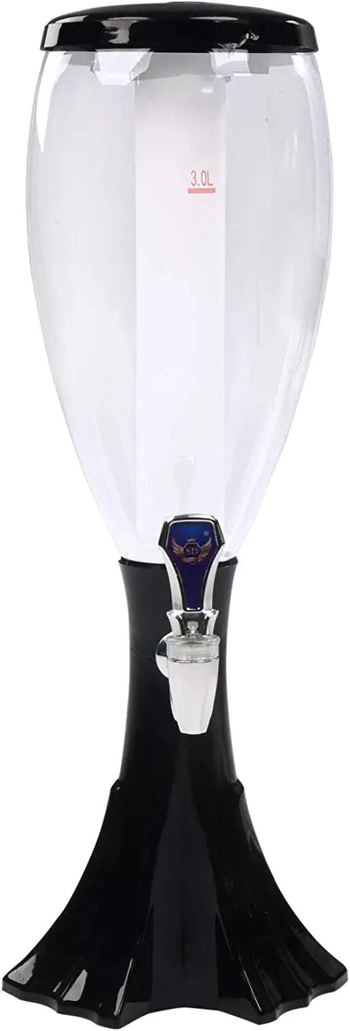3L Glass Beer Drink Beverage Dispenser With Stand For Liquor, water, juice - Image 2