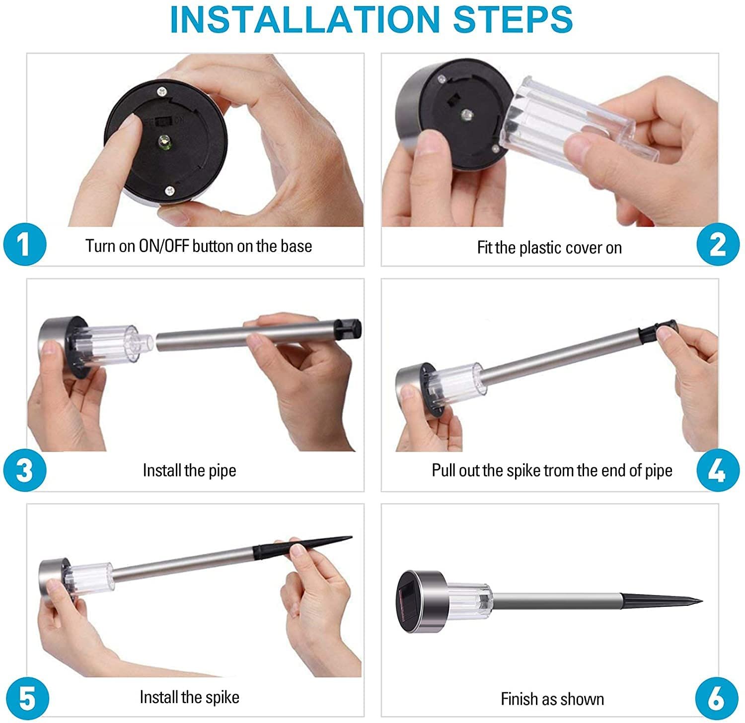 Color Changing Colorize Solar Lights - Best Solar Outdoor Pathway Lighting For Walkway - Image 4